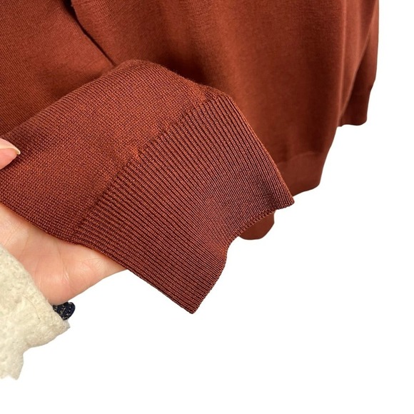 Franco Ziche 100% Pure Wool Long Sleeves Mock Turtleneck Jumper Sweater XXL - Picture 5 of 14